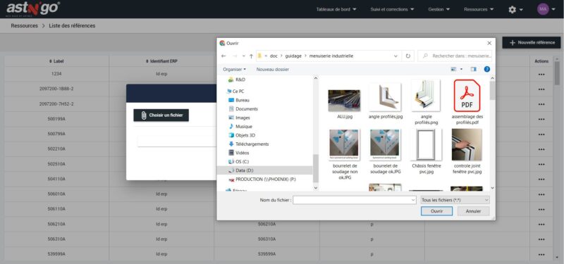 Fonctionnalités de l'extension Astn'go Instructions au poste