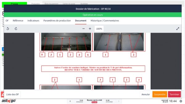 Extension Astn'go Instructions au poste