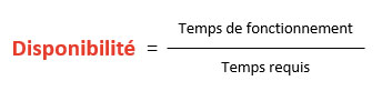 Calcul du taux de disponibilité