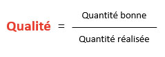 Calcul du taux de qualité